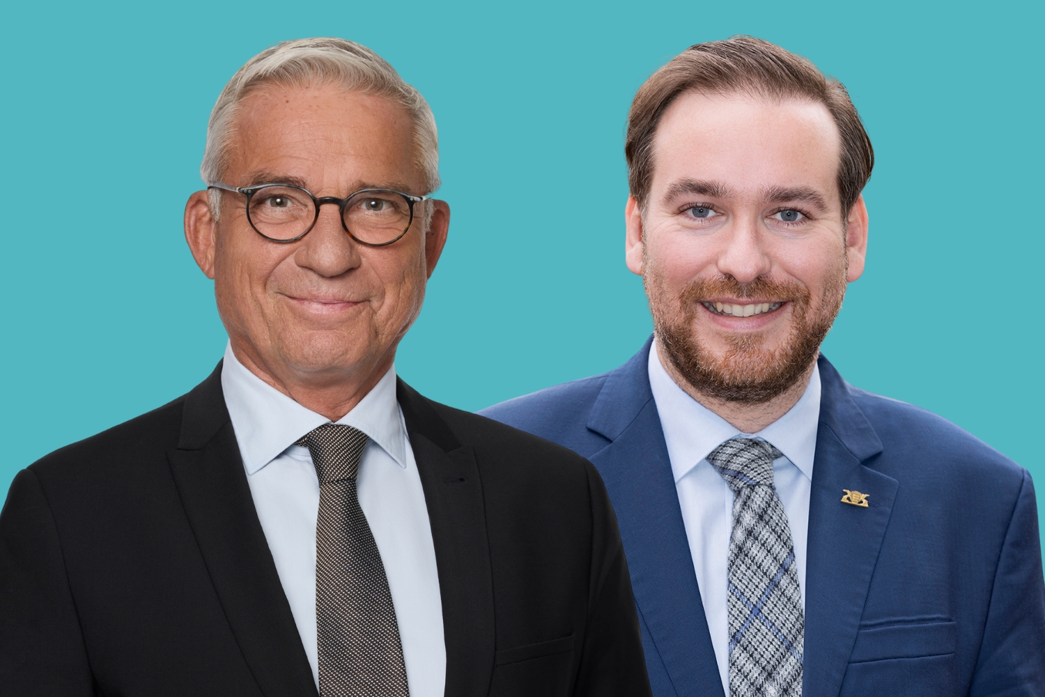 Innenminister Thomas Strobl und Andreas Sturm MdL (Foto Strobl: Ingrid Hertfelder / Foto Sturm: Matthias Busse)