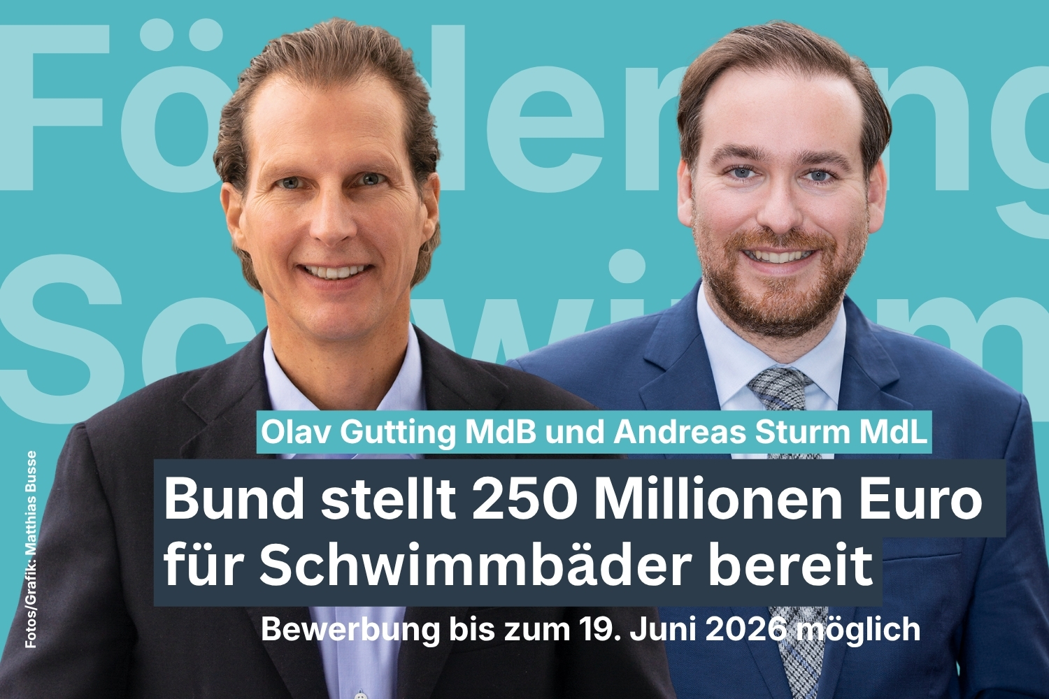 Olav Gutting MdB und Andreas Sturm MdL (Fotos/Grafik: Matthias Busse)